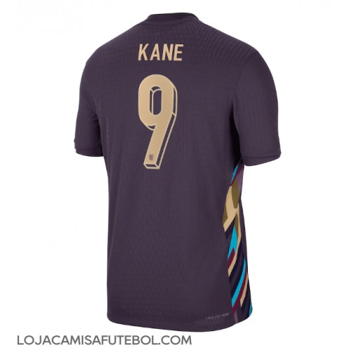 Camisa de Futebol Inglaterra Harry Kane #9 Equipamento Secundário Europeu 2024 Manga Curta